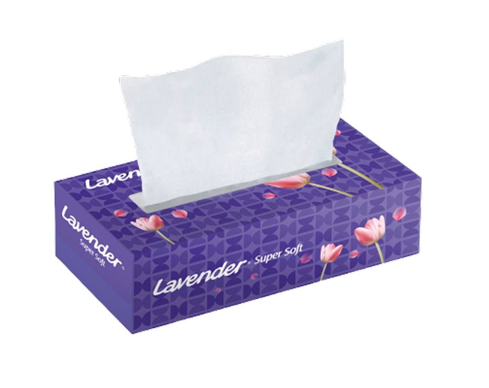 Lavender Facial Tissues