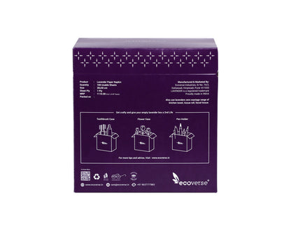 Lavender Premium Napkin 100 Pulls 1Ply
